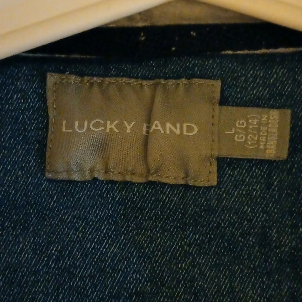 Lucky Brand Girls' Fleece Zip-up Hoodie Sweatshirt. Size 12/14